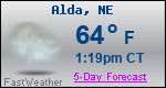 Weather Forecast for Alda, NE