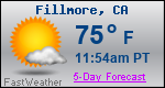 Weather Forecast for Fillmore, CA