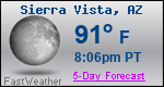 Weather Forecast for Sierra Vista, AZ