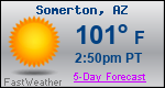 Weather Forecast for Somerton, AZ