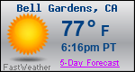 Weather Forecast for Bell Gardens, CA