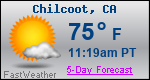 Weather Forecast for Chilcoot, CA