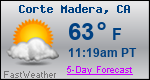 Weather Forecast for Corte Madera, CA