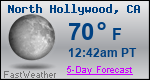 Weather Forecast for North Hollywood, CA
