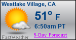 Weather Forecast for Westlake Village, CA