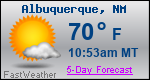 Weather Forecast for Albuquerque, NM