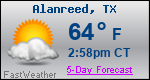 Weather Forecast for Alanreed, TX
