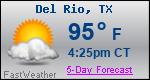 Weather Forecast for Del Rio, TX