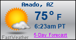Weather Forecast for Amado, AZ