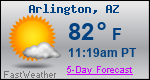 Weather Forecast for Arlington, AZ
