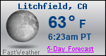 Weather Forecast for Litchfield, CA