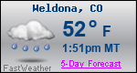 Weather Forecast for Weldona, CO