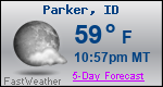 Weather Forecast for Parker, ID