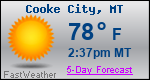 Weather Forecast for Cooke City, MT