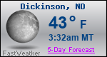 Weather Forecast for Dickinson, ND