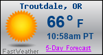 Weather Forecast for Troutdale, OR