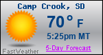 Weather Forecast for Camp Crook, SD