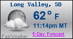 Weather Forecast for Long Valley, SD