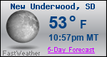 Weather Forecast for New Underwood, SD