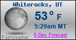 Weather Forecast for Whiterocks, UT