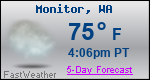 Weather Forecast for Monitor, WA