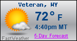 Weather Forecast for Veteran, WY