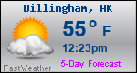 Weather Forecast for Dillingham, AK