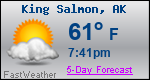 Weather Forecast for King Salmon, AK