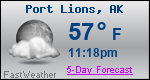 Weather Forecast for Port Lions, AK