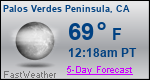 Weather Forecast for Palos Verdes Peninsula, CA