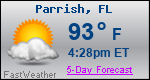Weather Forecast for Parrish, FL