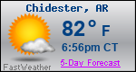 Weather Forecast for Chidester, AR