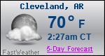 Weather Forecast for Cleveland, AR