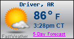 Weather Forecast for Driver, AR