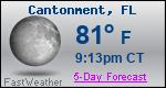 Weather Forecast for Cantonment, FL
