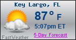 Weather Forecast for Key Largo, FL