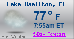 Weather Forecast for Lake Hamilton, FL