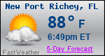 Weather Forecast for New Port Richey, FL