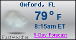 Weather Forecast for Oxford, FL
