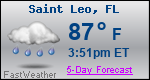 Weather Forecast for Saint Leo, FL