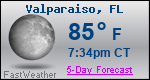 Weather Forecast for Valparaiso, FL