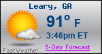 Weather Forecast for Leary, GA