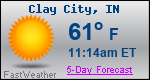 Weather Forecast for Clay City, IN