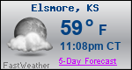 Weather Forecast for Elsmore, KS