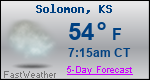 Weather Forecast for Solomon, KS