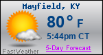 Weather Forecast for Mayfield, KY