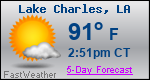 Weather Forecast for Lake Charles, LA
