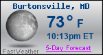 Weather Forecast for Burtonsville, MD
