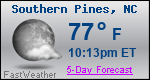 Weather Forecast for Southern Pines, NC