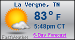 Weather Forecast for La Vergne, TN